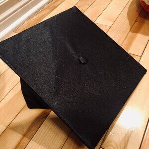 Gaspard Graduation Cap Mortarboard Hat Adult Size Black No Tassel Academic